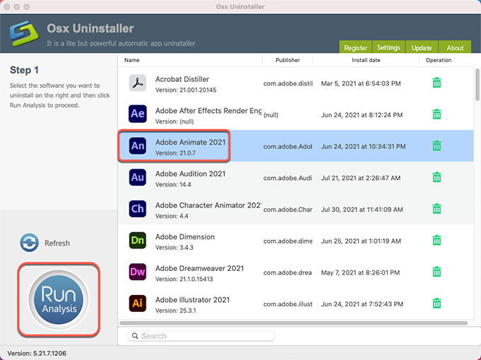 Uninstall Adobe Animate