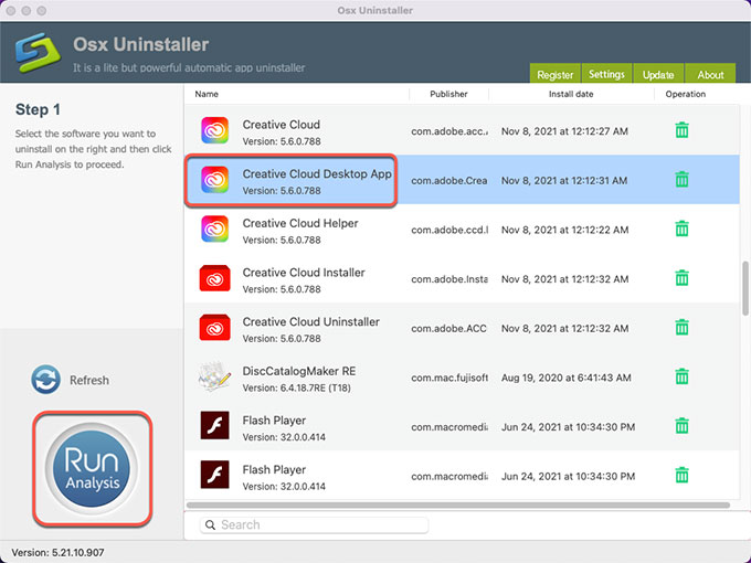 uninstall Adobe Creative Cloud for Mac