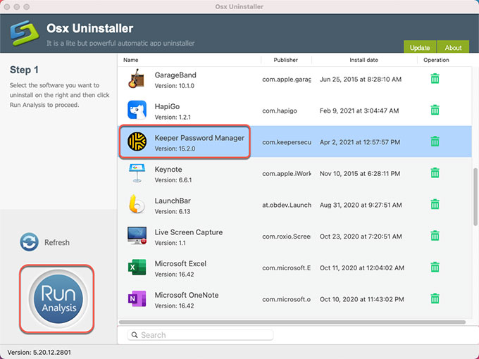 uninstall Keeper Password Manager