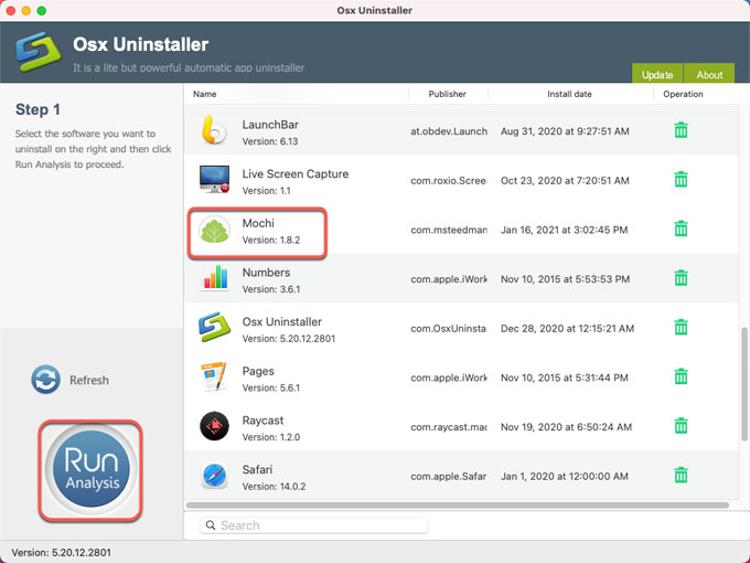 uninstall Mochi Cards