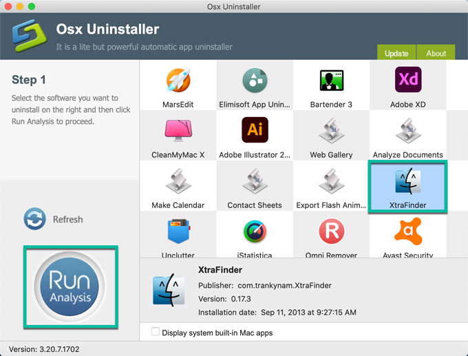 Uninstall XtraFinder