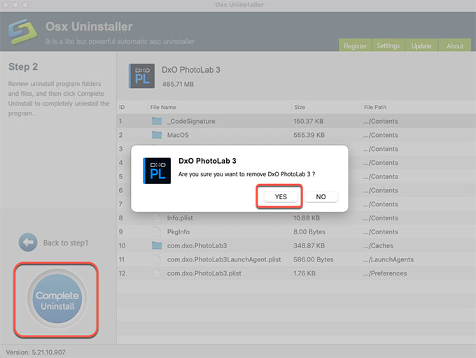 complete uninstall DxO PhotoLab