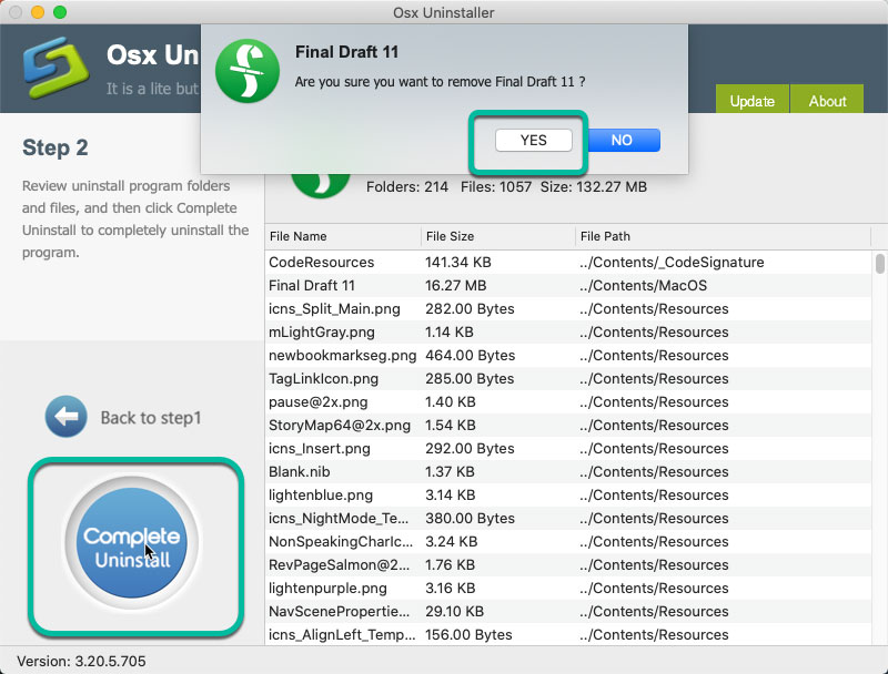 Uninstall Final Draft