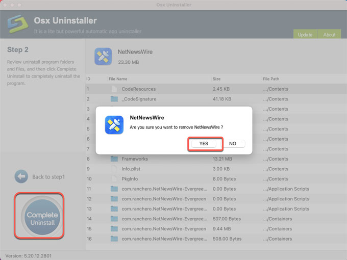 complete uninstall NetNewsWire