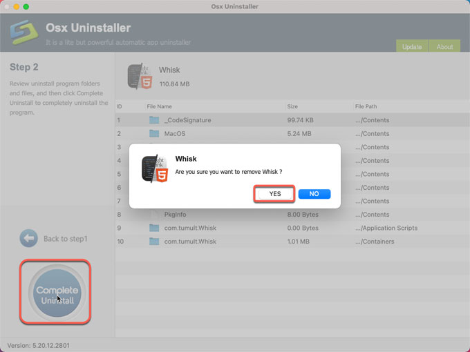 complete uninstall Tumult Whisk