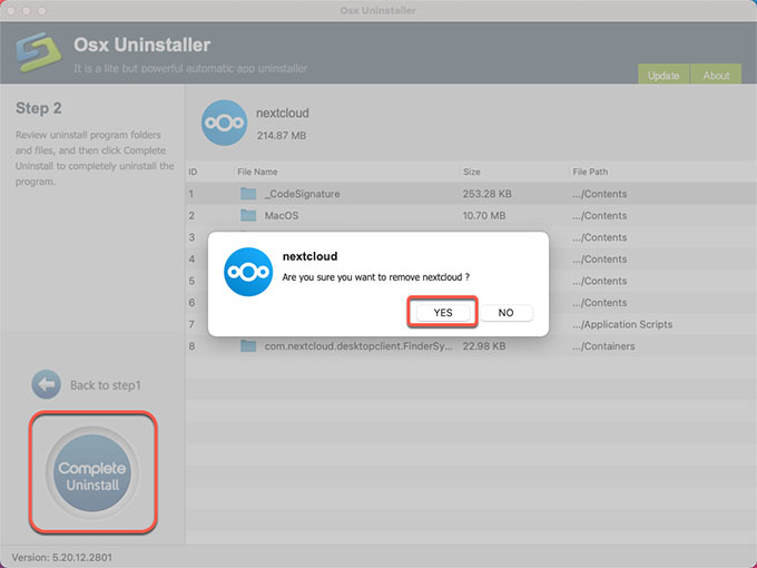 complete uninstall Nextcloud