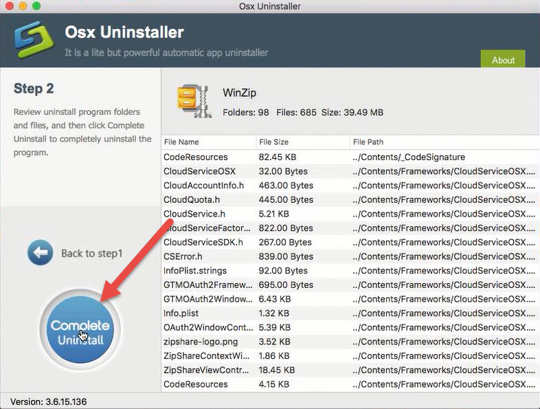 complete uninstall WinZip