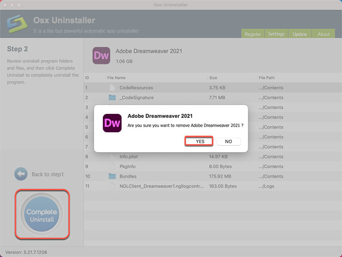 remove Adobe Dreamweaver
