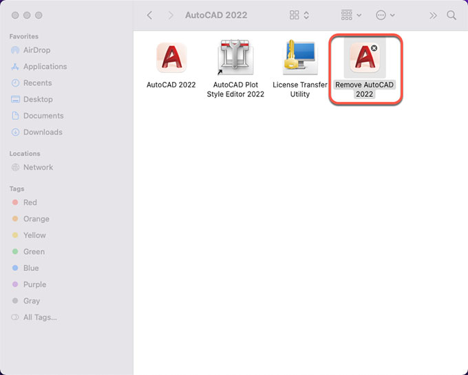 remove AutoCAD