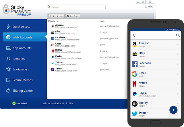Sticky Password screenshot