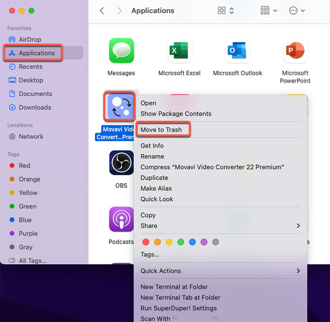uninstall Movavi Video Converter