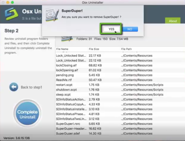 uninstall SuperDuper on Mac