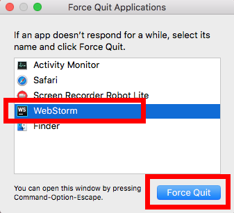 force quit