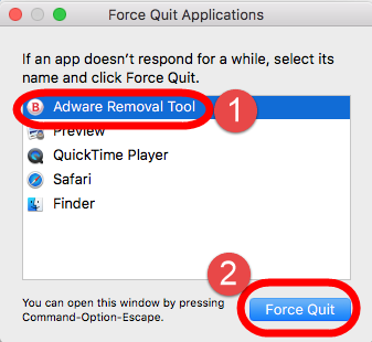 force quit