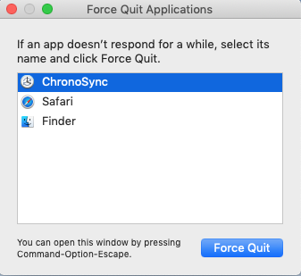 force quit