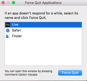 force quit