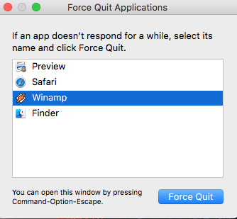 force quit