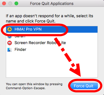 force quit