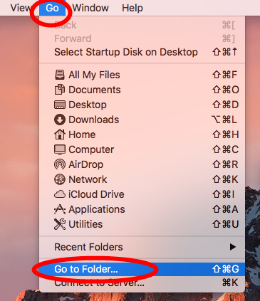 go to folder