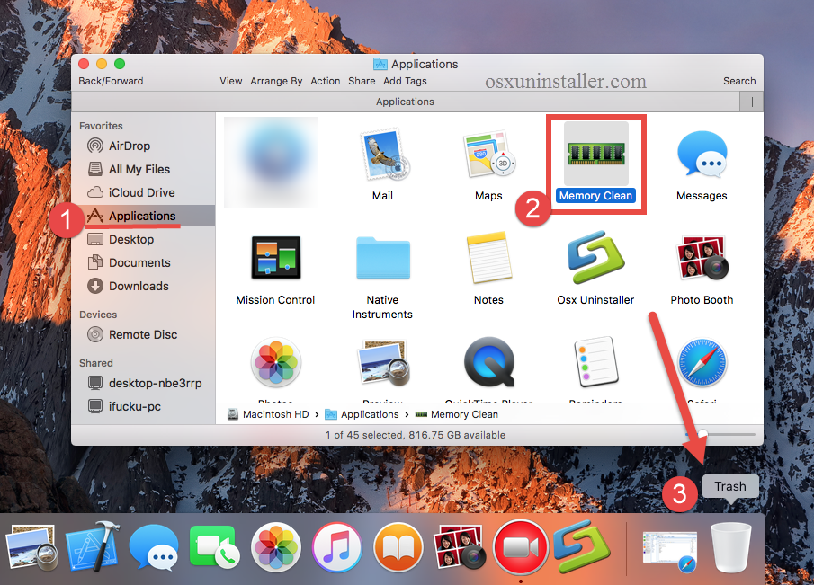 how to uninstal Memory Clean for Mac - osxuninstaller (3)
