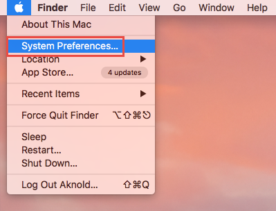 system preferences