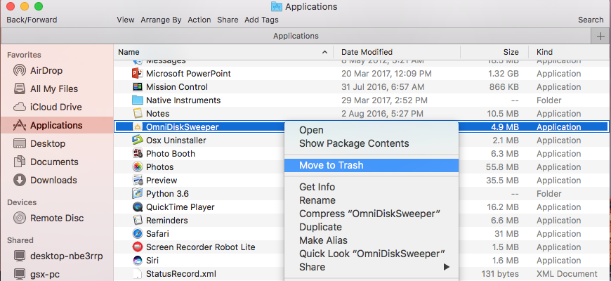 How to Uninstall OmniDiskSweeper Manually - Osxuninstaller (4)
