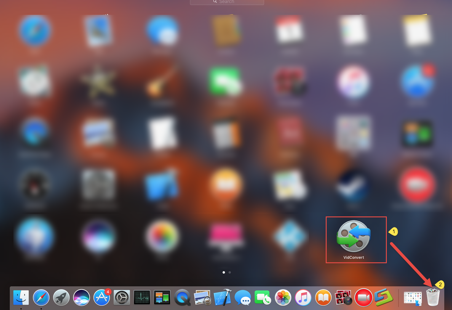 uninstall VidConvert with launchpad
