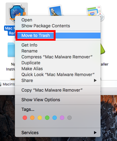 move to trash