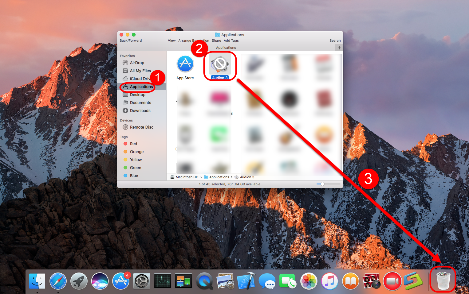 Uninstall Audion 3 on Mac