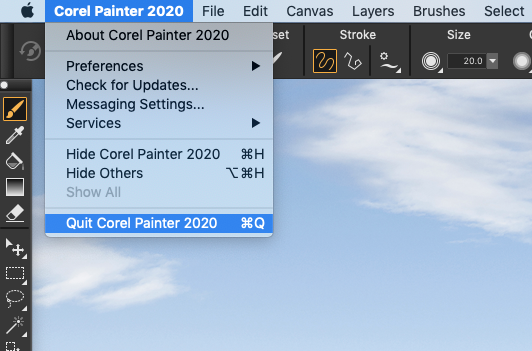 quit_CorelPainter