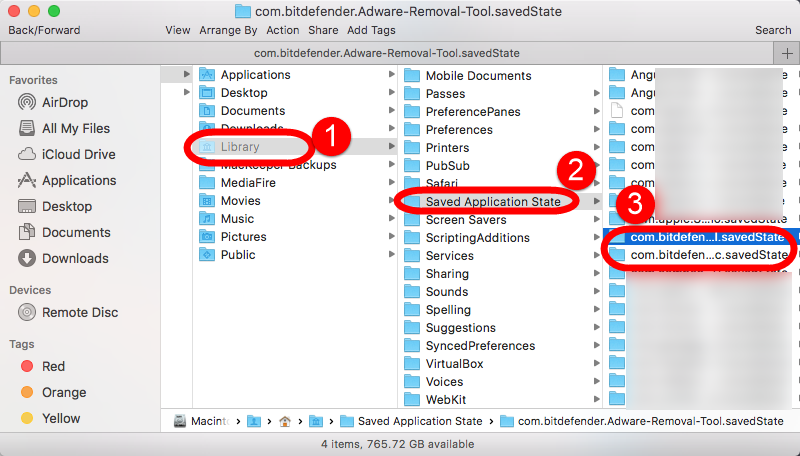 saved appplication state