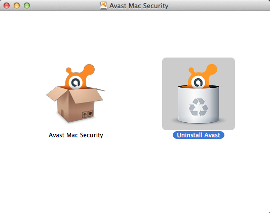 Avast uninstaller