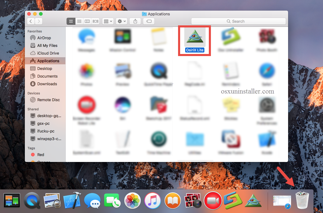 Osx Uninstaller - uninstall OsiriX on Mac