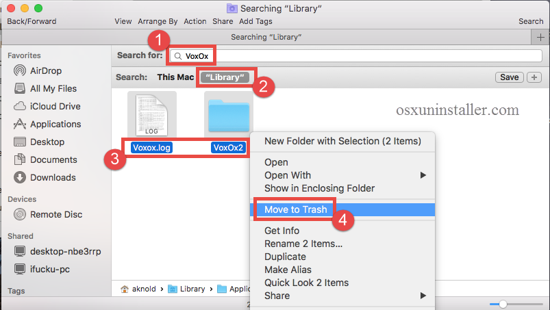 how to uninstall Voxox for Mac