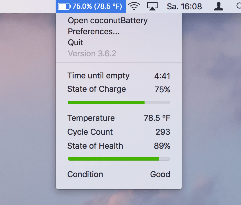 Uninstall coconutBattery on Mac