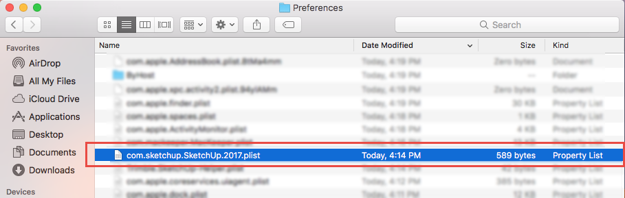 SketchUp preferences