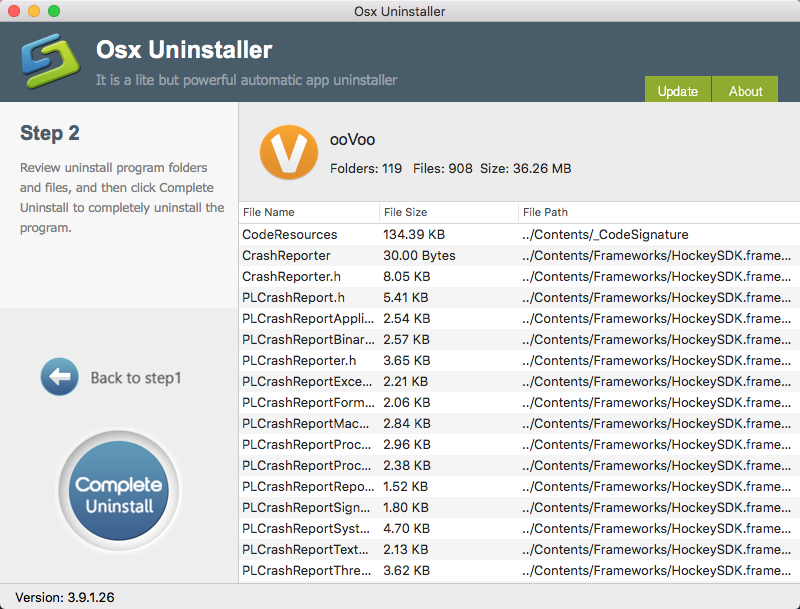 remove oovoo for mac