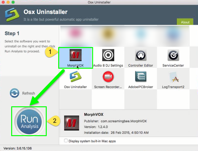 remove MorphVOX Mac Voice Changer on Mac with step 1