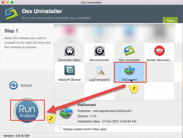 uninstall VidConvert with step 1