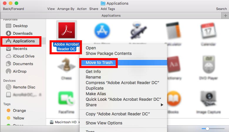 Uninstall Adobe Acrobat Reader for Mac (3)