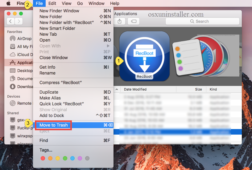 Uninstall RecBoot on Mac - Osx Uninstalelr (6)