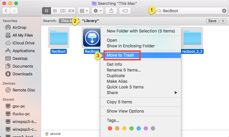 Uninstall RecBoot on Mac - Osx Uninstalelr (8)