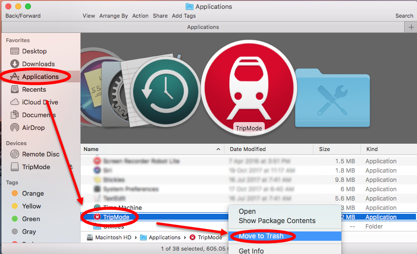 uninstall TripMode for mac - osx uninstaller (4)