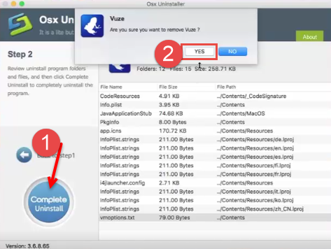 Uninstall Vuze Bittorrent Client with Osx Uninstaller (1)