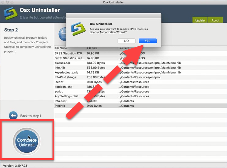 uninstall_SPSS_Statistics